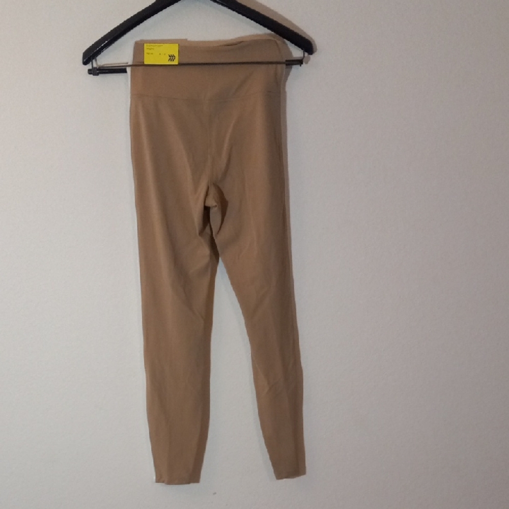 All in Motion Beige Leggings with White Stripes - Picture 5 of 6